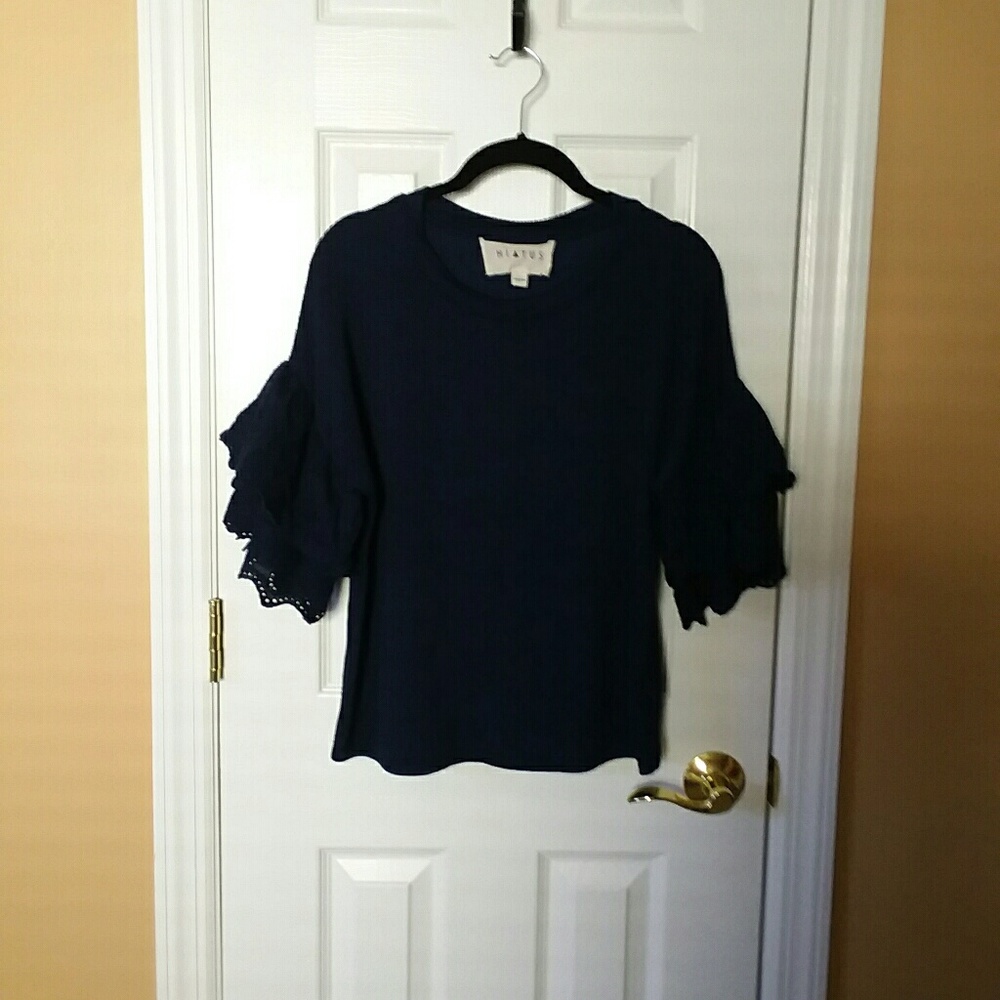 Hiatus Ruffled Sleeve Top